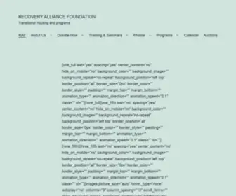Recoveryalliancefoundation.org(Recovery Alliance Foundation) Screenshot