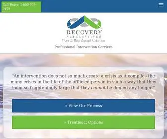 Recoveryalternatives.com(Professional Intervention Services For Drug & Alcohol Addiction) Screenshot