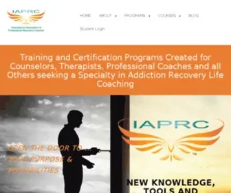 Recoverycoachtraining.com(Certified Professional Recovery Coach Training Home) Screenshot