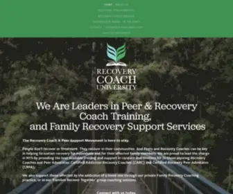 Recoverycoachuniversity.com(Recovery Coach University) Screenshot