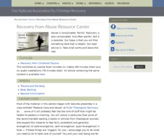 Recoveryfromabuse.com(Recovery from Abuse Resource Center) Screenshot