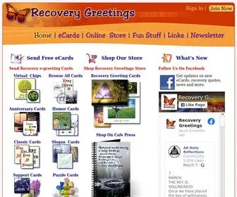 Recoverygreetings.com(Recovery Greetings) Screenshot