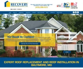 Recoveryhomeimprovement.com(Recovery Roofing & Home Improvement) Screenshot