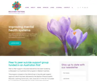 Recoverymatters.com.au(Recovery Matters) Screenshot