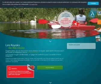 Recrealle-Kayaks.com(Location kayak Ardennes Wallonie Belgique) Screenshot