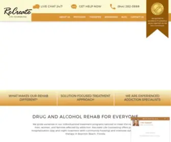 Recreatelifecounseling.com(Recreate Life Counseling) Screenshot