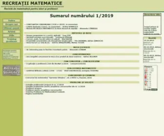 Recreatiimatematice.ro(Revista) Screenshot