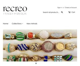 Recreojewelry.com(Create an Ecommerce Website and Sell Online) Screenshot