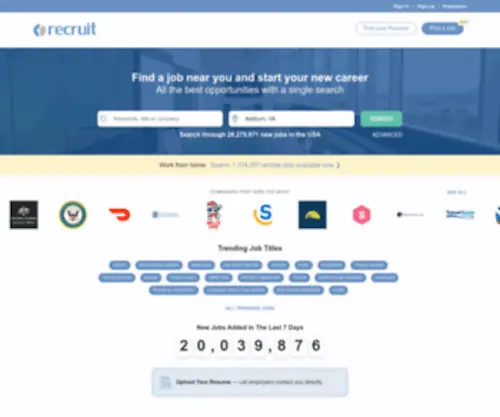 Recruit.net(Wij helpen mensen vacatures vinden in Nederland) Screenshot
