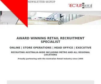 Recruit2Retail.com.au(RECRUIT2retail AUSTRALIA) Screenshot