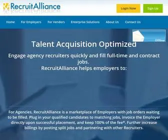 Recruitalliance.com(Vendor management) Screenshot