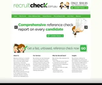 Recruitcheck.com.au(Recruit Check) Screenshot