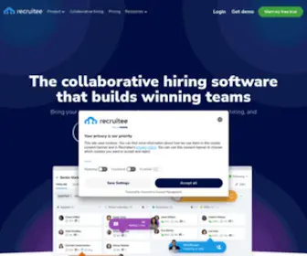 Recruitee.com(Modern ATS & collaborative recruitment software) Screenshot