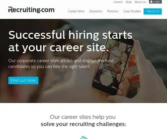 Recruiting.com(Corporate Career Sites and Recruiting Software) Screenshot