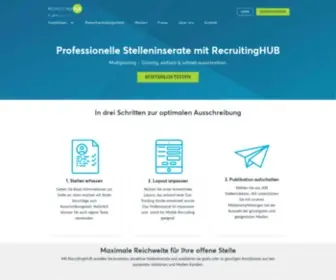 Recruitinghub.ch(E-Recruiting ganz einfach) Screenshot