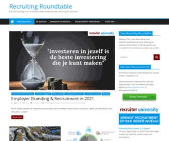 Recruitingroundtable.nl(Recruiting Roundtable blog) Screenshot