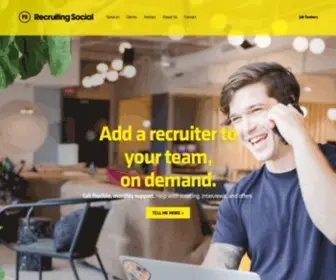 Recruitingsocial.com(Recruiting Social) Screenshot