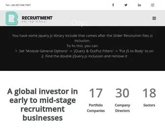 Recruitmententrepreneur.com(Recruitment Entrepreneur) Screenshot