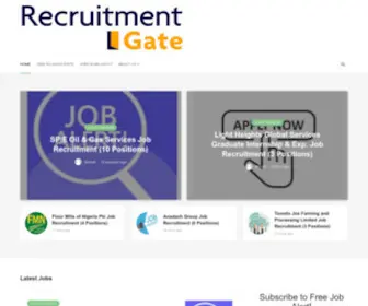 Recruitmentgate.com(Recruitment Gate) Screenshot
