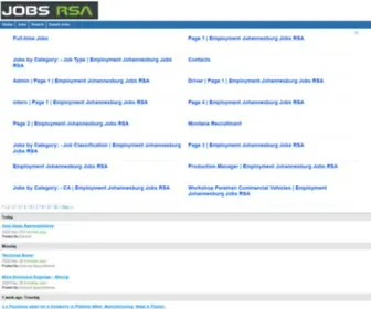 Recruitmentjohannesburg.co.za(Jobs RSA Recruitment Agency Portal) Screenshot