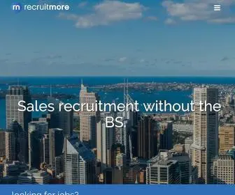 Recruitmore.com.au(Homepage) Screenshot