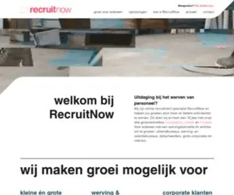 Recruitnow.nl(Werken aan groei) Screenshot