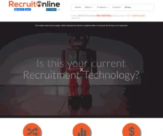 Recruitonline.com.au(Cloud Recruitment CRM) Screenshot