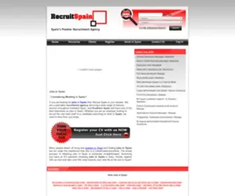 Recruitspain.com(Jobs in Spain and Gibraltar) Screenshot