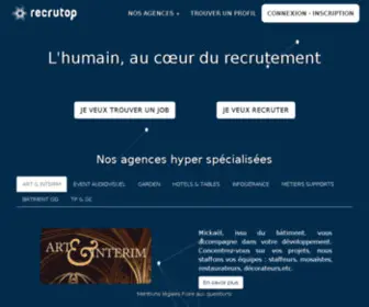 Recrutop.com(Interim BTP et tertiaire) Screenshot