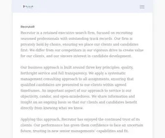 Recrutor.nl(Business recruiting) Screenshot