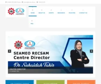 Recsam.edu.my(Recsam) Screenshot