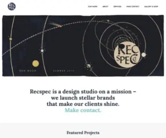 Recspec.co(Stellar Graphic & Web Design from Austin) Screenshot