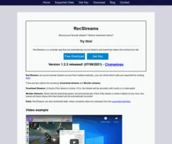 Recstreams.com(RecStreams) Screenshot
