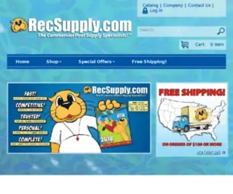 Recsupply.com(Commercial Pool Equipment & Supply with Free Shipping) Screenshot