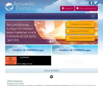 Recuerdoeterno.com(Recuerdo Eterno) Screenshot