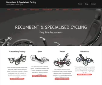 Recumbent.net.au(Recumbent & Specialised Cycling) Screenshot