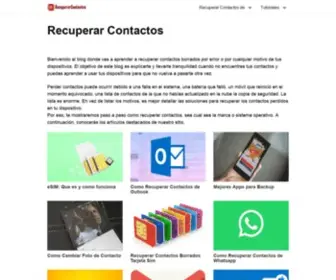 Recuperarcontactos.com(Recuperar Contactos Borrados) Screenshot