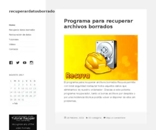 Recuperardatosborrados.com(Recuperar datos borrados o eliminados de discos duros rotos o estropeados) Screenshot