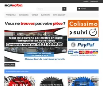 Recupmoto62.fr(Pieces moto occasion) Screenshot