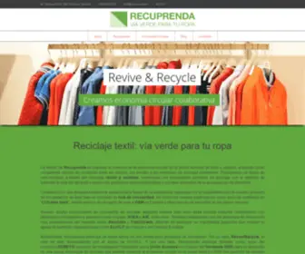 Recuprenda.es(Reciclaje textil) Screenshot