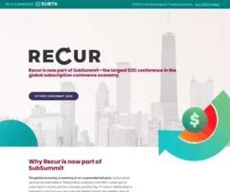 Recurcon.com(The leading D2C event dedicated to the recurring revenue industry) Screenshot