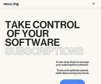 Recurring.co(Recurring) Screenshot