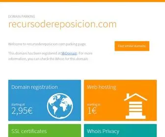 Recursodereposicion.com(Registrado en DonDominio) Screenshot