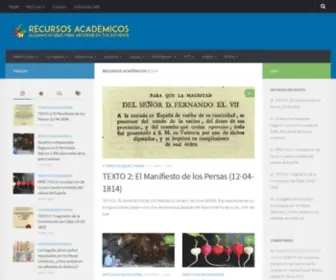 Recursosacademicos.net(Académicos) Screenshot