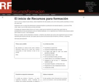 Recursosformacion.com(Cursos programacion) Screenshot