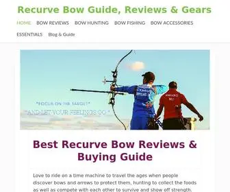 Recurvebowguide.com(Recurve Bow Guide) Screenshot