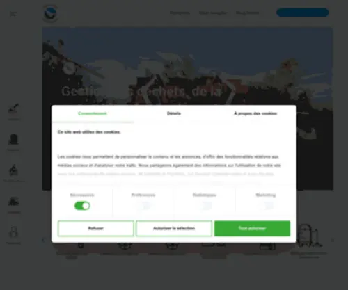Recyclage.ch(Serbeco: société de recyclage à Genève) Screenshot