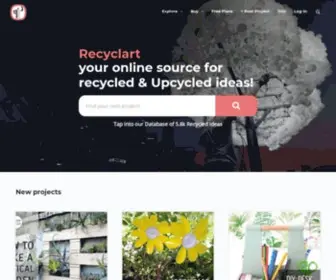 Recyclart.org(The art of recycling) Screenshot
