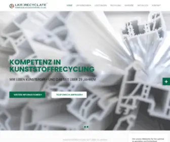 Recyclate.de(Kompetenz in Kunststoffrecycling) Screenshot