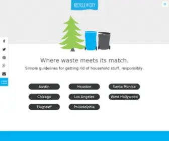 Recyclebycity.com(Where waste meets its match) Screenshot